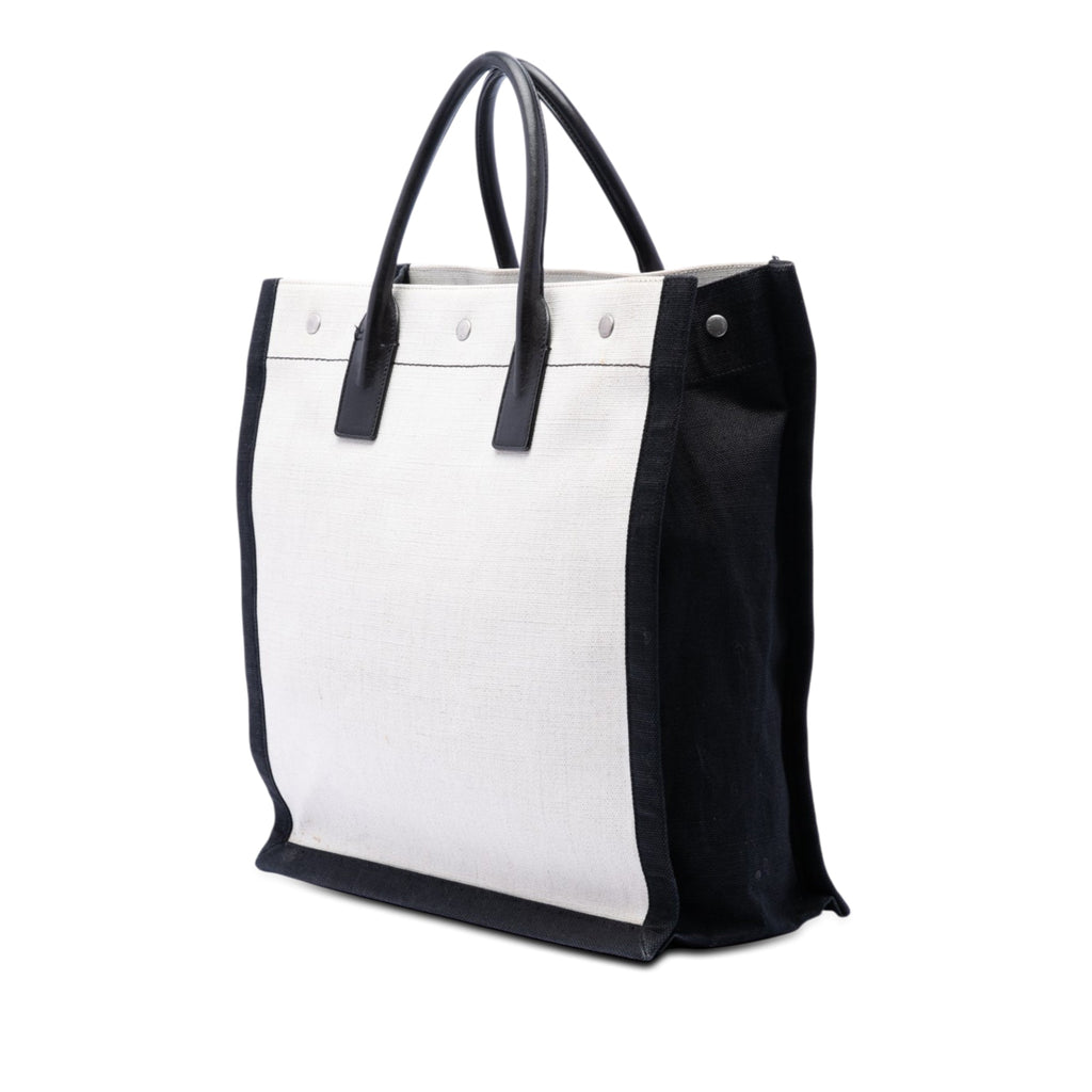 Linen Rive Gauche North South Tote