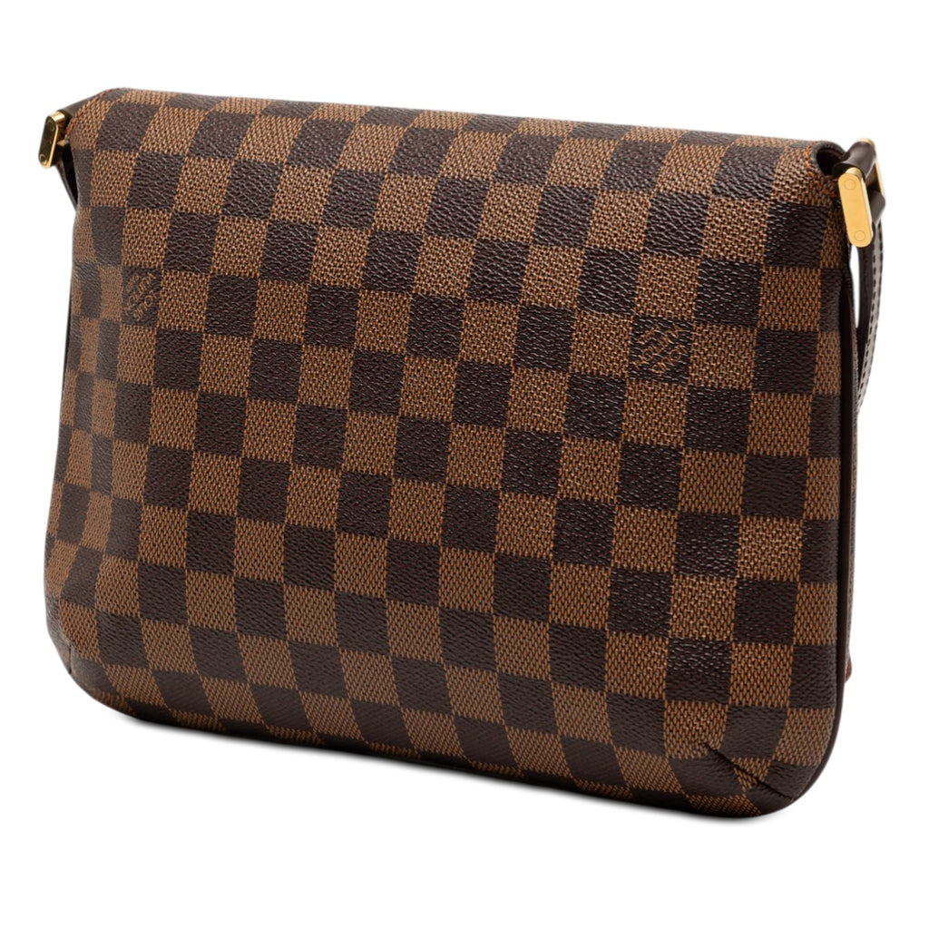 Damier Ebene Musette Tango Long Strap