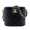 CC Lambskin Elegant Chain Vanity Case