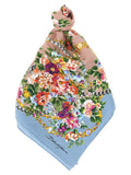 Dolce & Gabbana Mazzolini Di Fiori Scarf — Blue