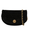 CC Quilted Velvet Half Moon Flap