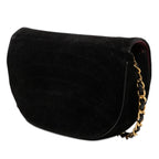 CC Quilted Velvet Half Moon Flap