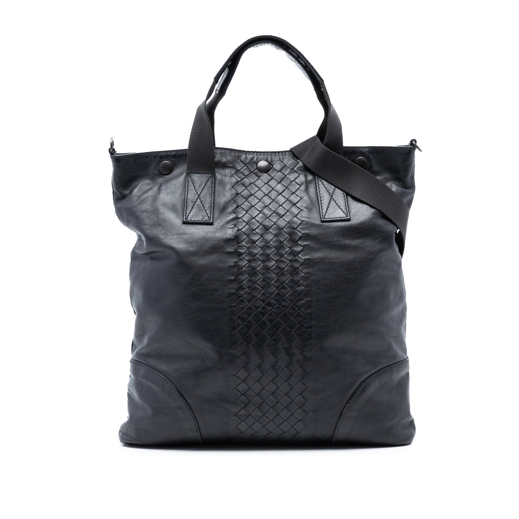 Intrecciato Trimmed Nappa Convertible Tote