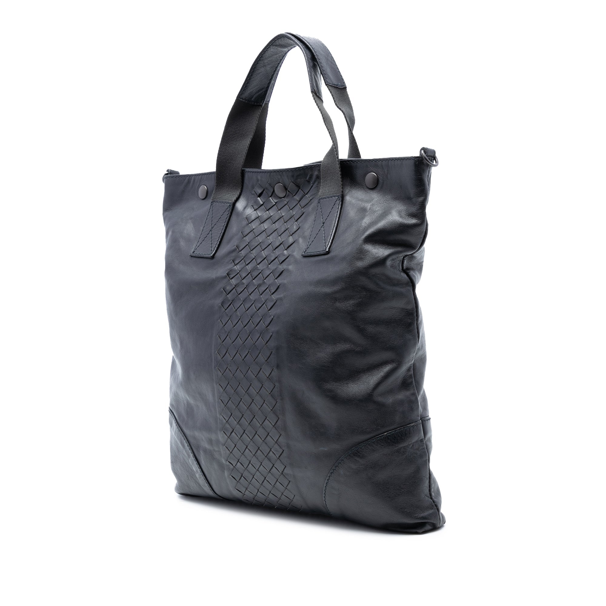 Intrecciato Trimmed Nappa Convertible Tote