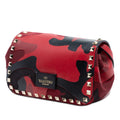 Mini Nappa and Canvas Camouflage Rockstud Flap Crossbody