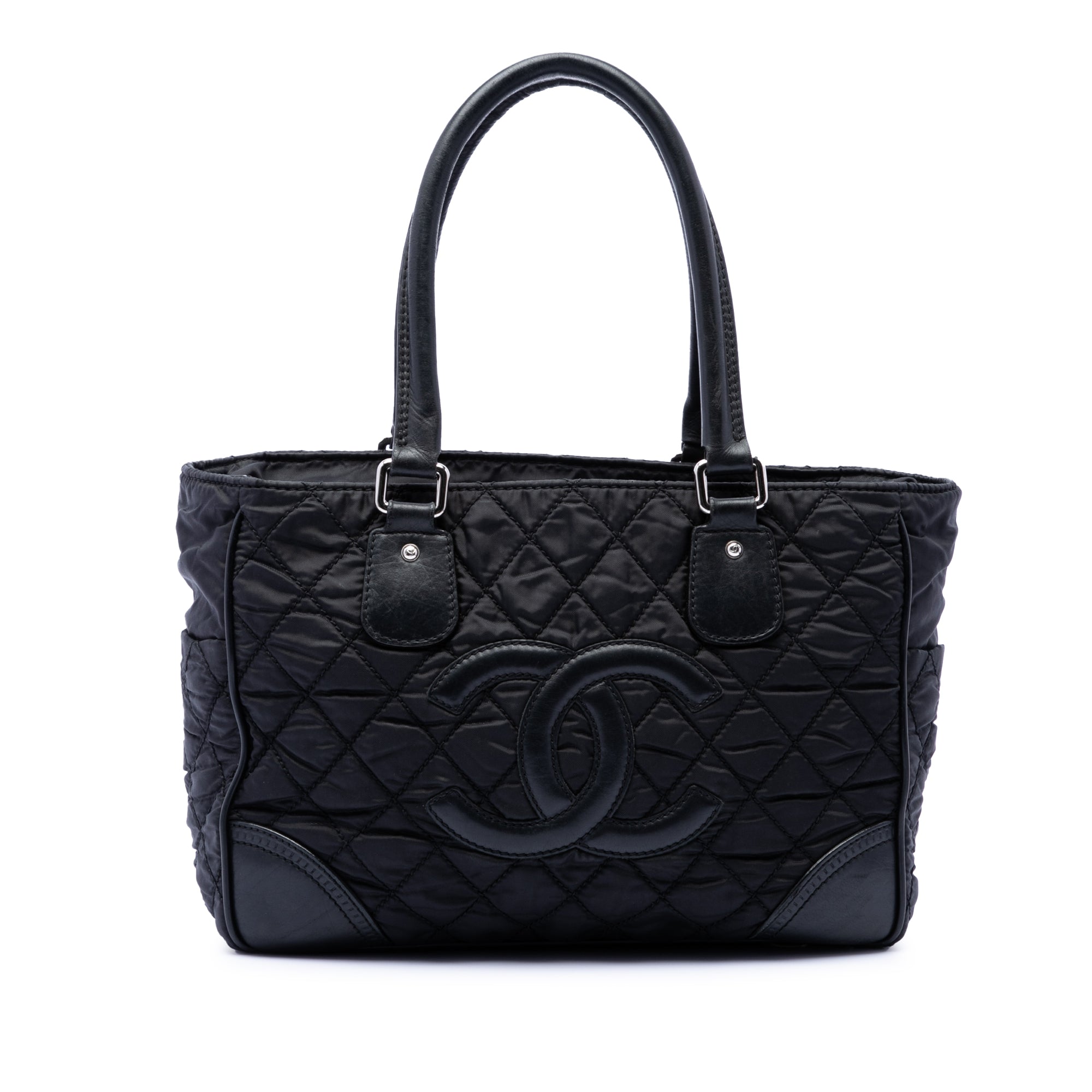Paris New York Quilted Nylon Tote