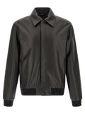 Fendi Smooth Leather Blouson — Black