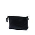 Bicolor Leather Pocket Envelope Zip Crossbody