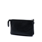 Bicolor Leather Pocket Envelope Zip Crossbody