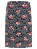 Fendi Bouquet Skirt — Gray
