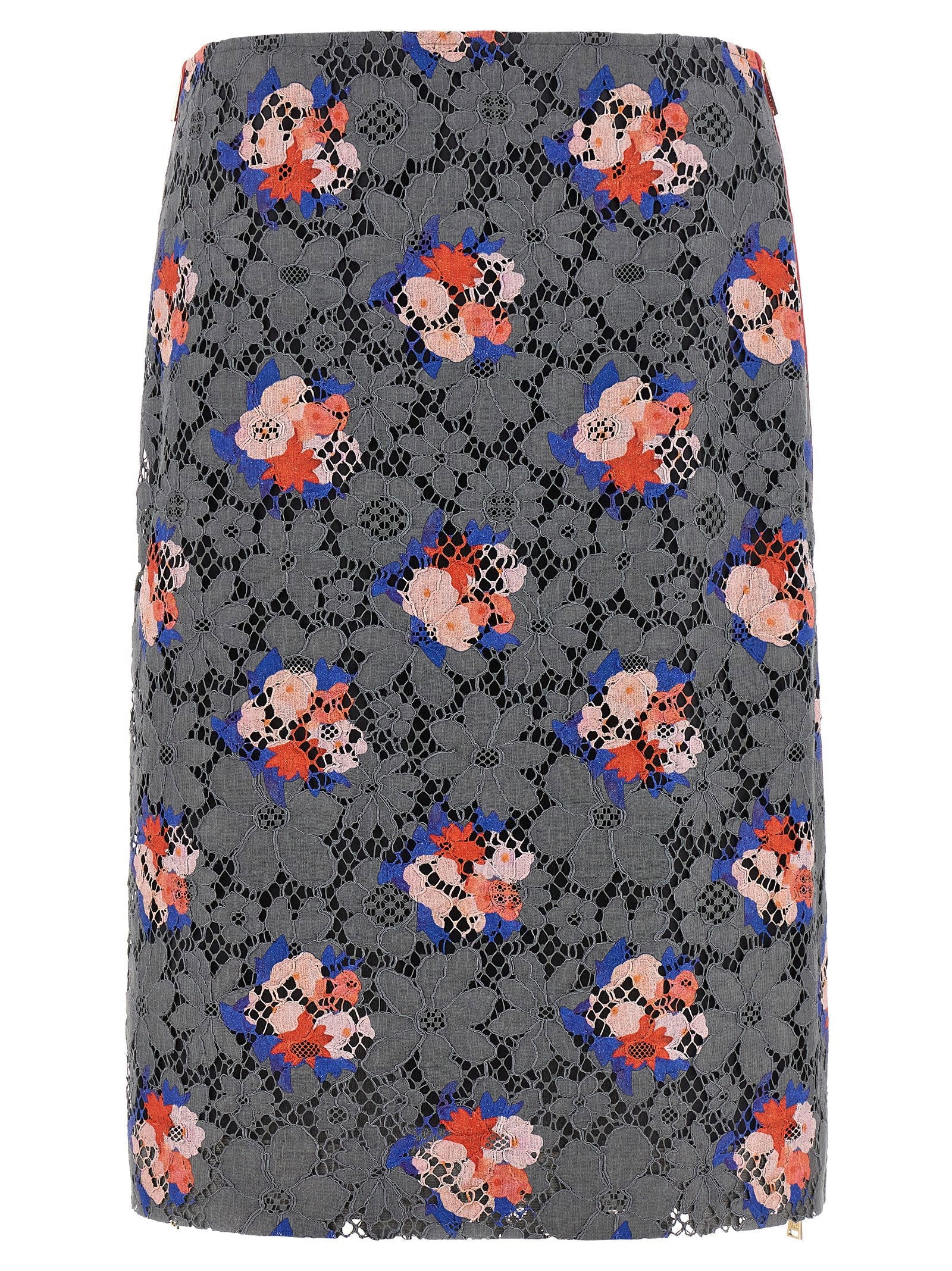 Fendi Bouquet Skirt — Gray