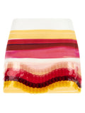 Fendi Sequin-Embellished Striped Shorts — White