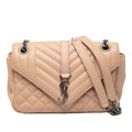 Medium Sheepskin Triquilt Monogram College Bag