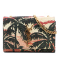 Small Embroidered Canvas Palm Tree Monogram Kate Crossbody