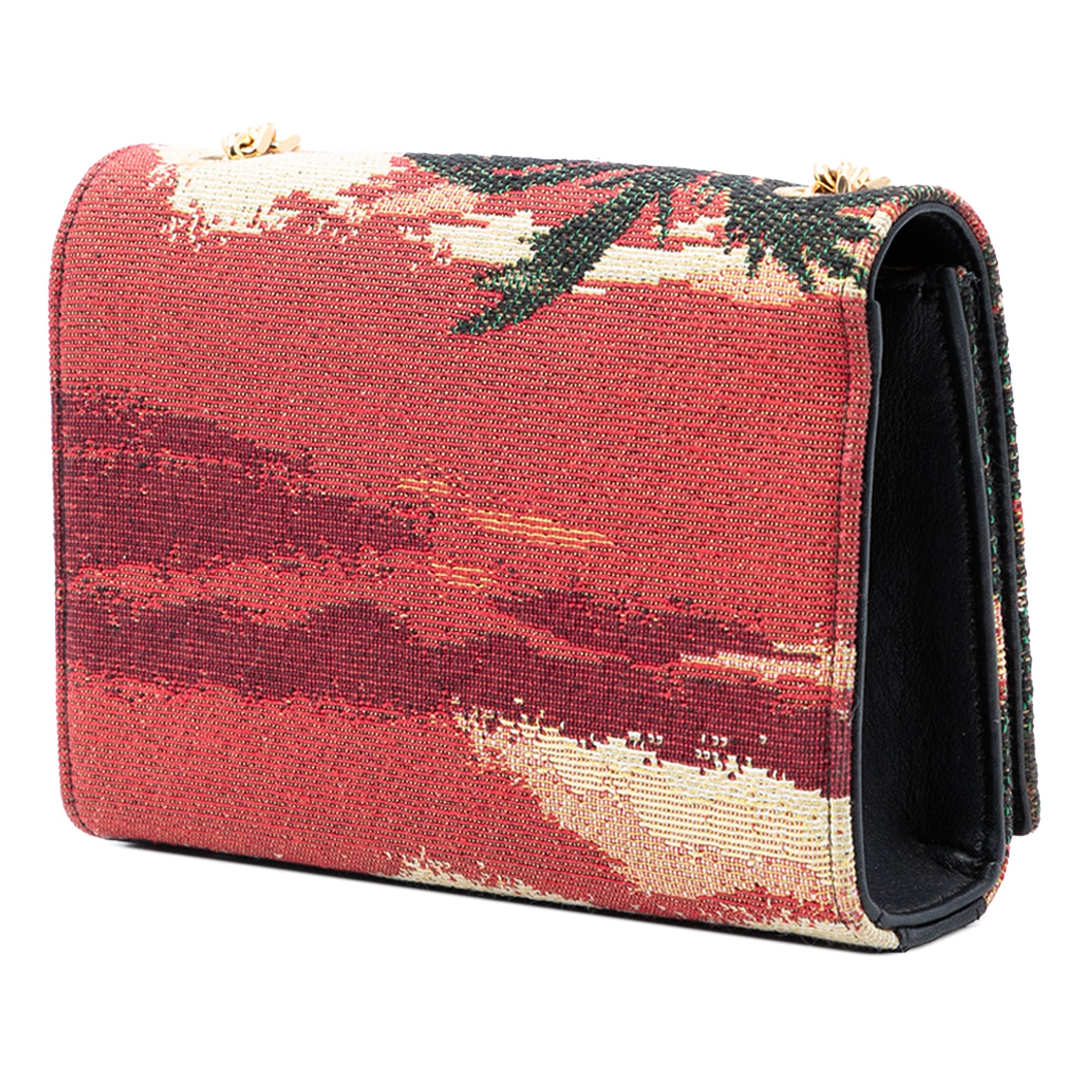 Small Embroidered Canvas Palm Tree Monogram Kate Crossbody