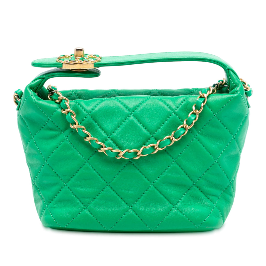 Small Quilted Lambskin Perfect Meeting Hobo
