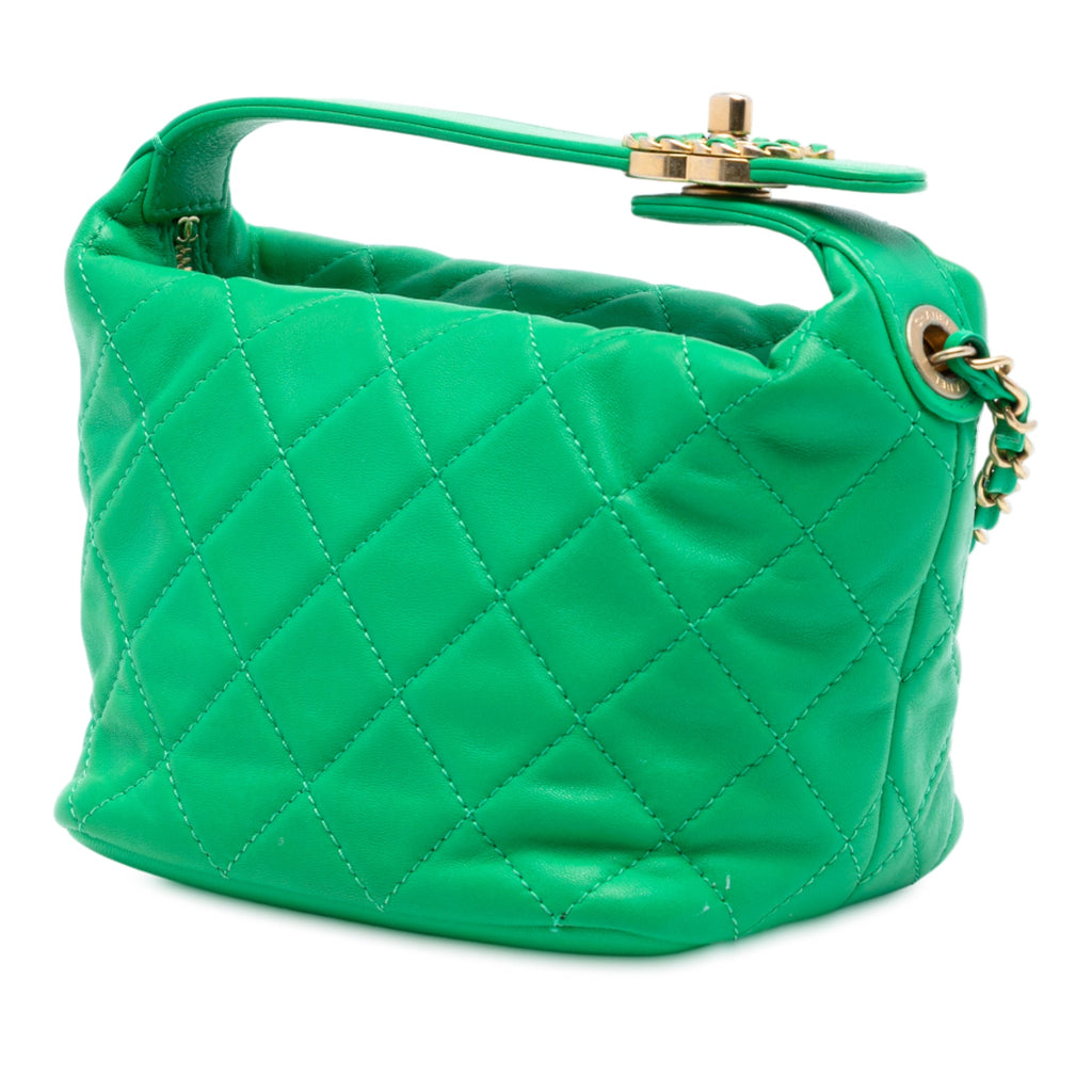 Small Quilted Lambskin Perfect Meeting Hobo