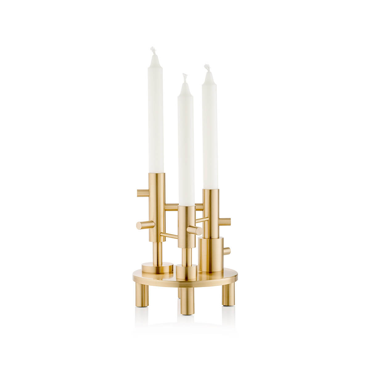 Brass Triple Candleholder
