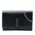 Medium Grain De Poudre Leather Monogram Kate Crossbody