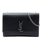 Medium Grain De Poudre Leather Monogram Kate Crossbody