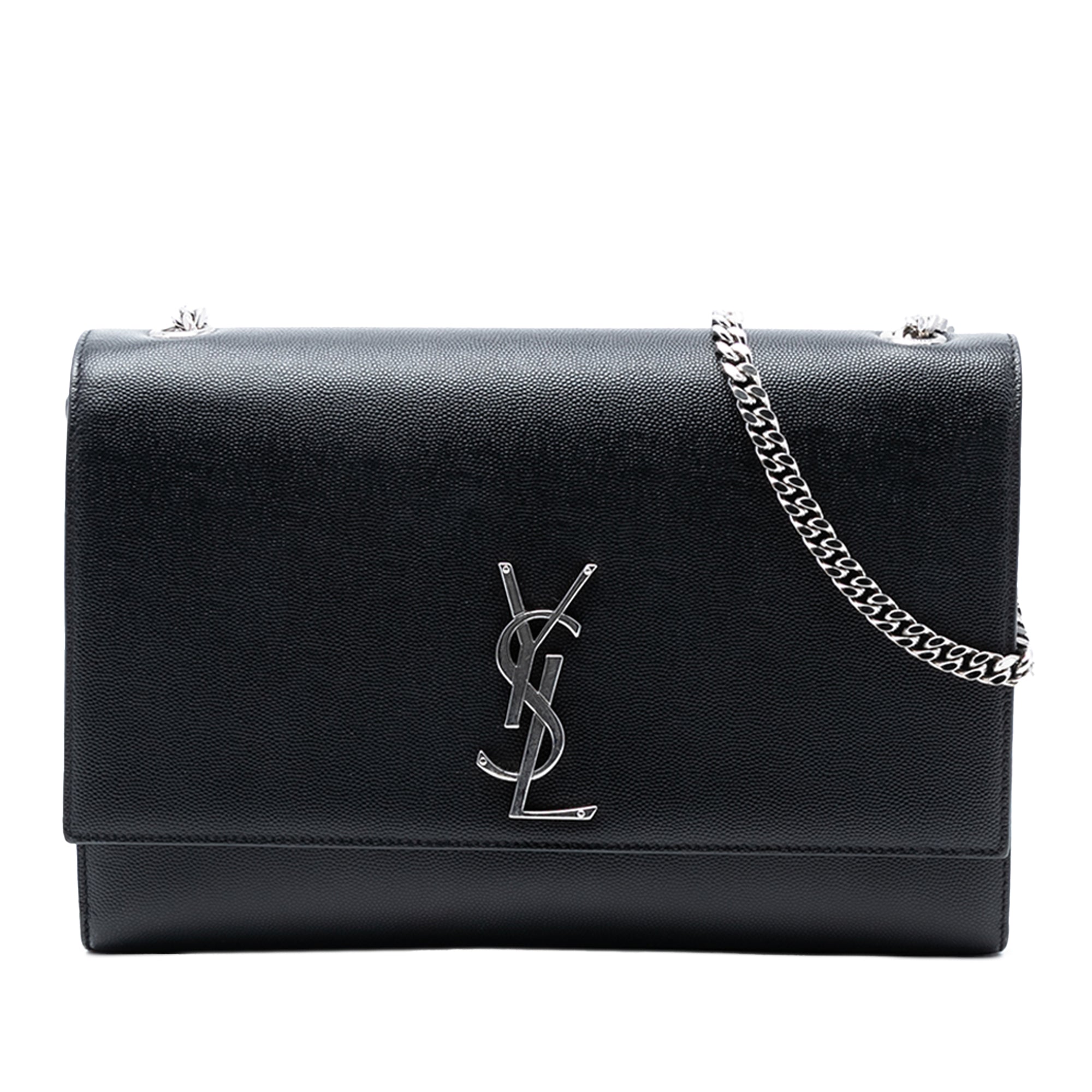 Medium Grain De Poudre Leather Monogram Kate Crossbody