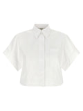 Camisa Fendi de popelín de algodón — Blanca
