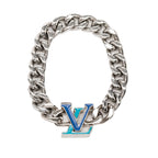 Stainless Steel Enamel LV Chain Bracelet M
