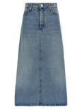Ami Paris Trapeze Skirt — Blue