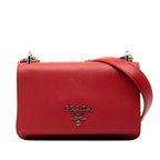 Saffiano and City Calf Chain Crossbody