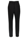 Dolce & Gabbana Wool Gabardine Tuxedo Trousers — Black