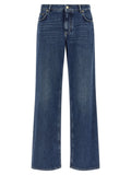 Dolce & Gabbana Wide-Leg Pure Cotton Jeans — Blue