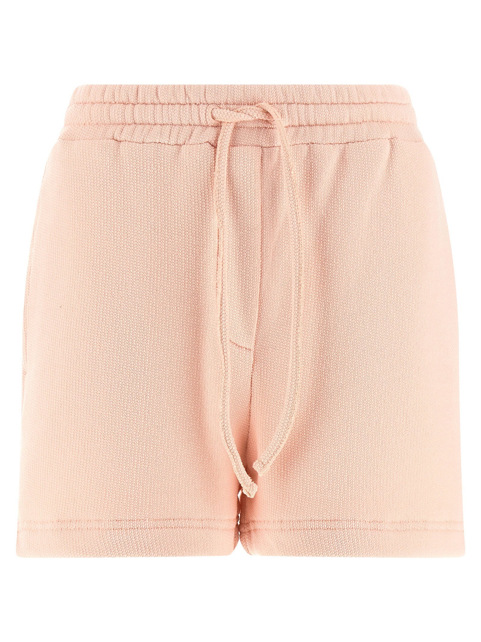Dolce & Gabbana Brushed Cotton Terry Jogger Shorts — Pink