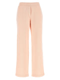 Dolce & Gabbana Logo-Embroidery Cotton Joggers — Peach