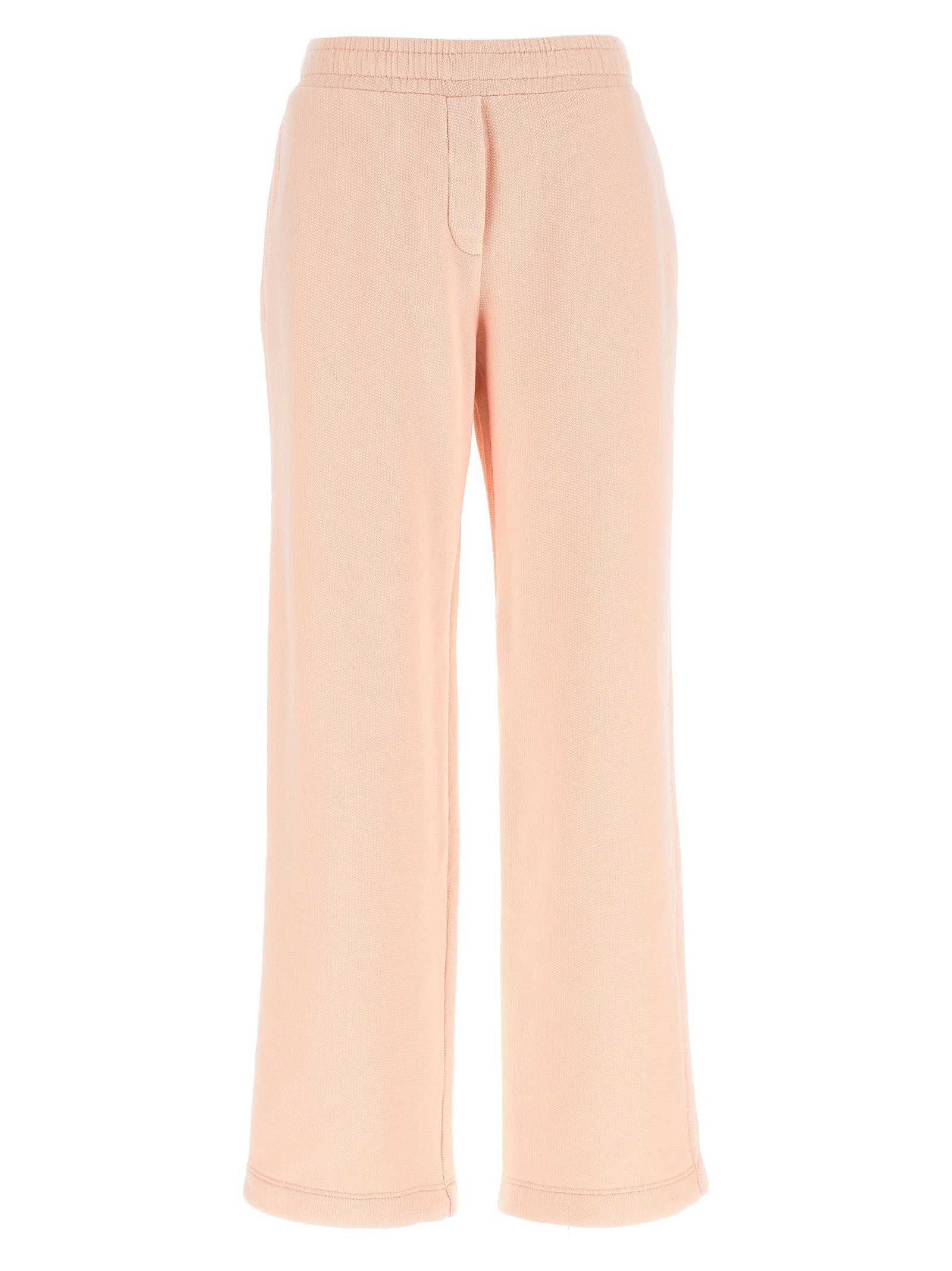 Dolce & Gabbana Logo-Embroidery Cotton Joggers — Peach