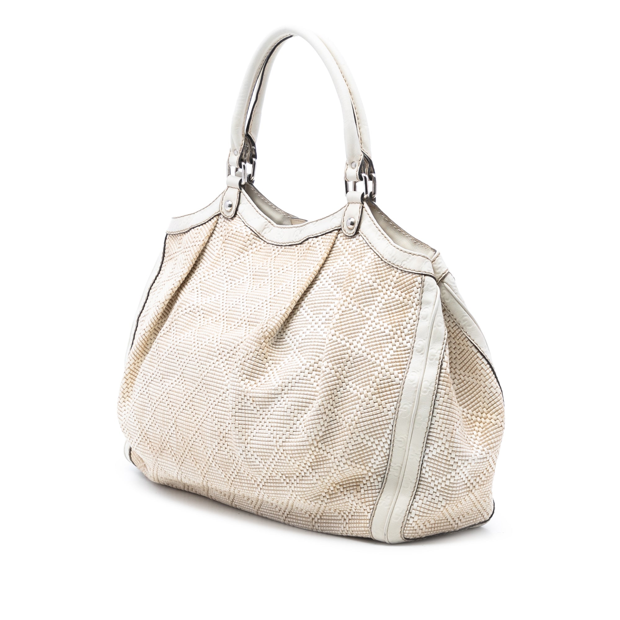 Large Diamante Raffia Sukey Tote