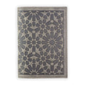 Leather Passport Holder Zellige Gray