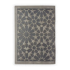 Leather Passport Holder Zellige Gray