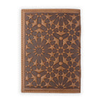 Leather Passport Cover Zellige Brown
