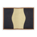 Leather Passport Cover Zellige Brown