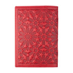 Leather Passport Cover Zellige Red