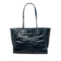 Small Glazed Calfskin Deauville Tote
