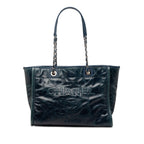 Small Glazed Calfskin Deauville Tote