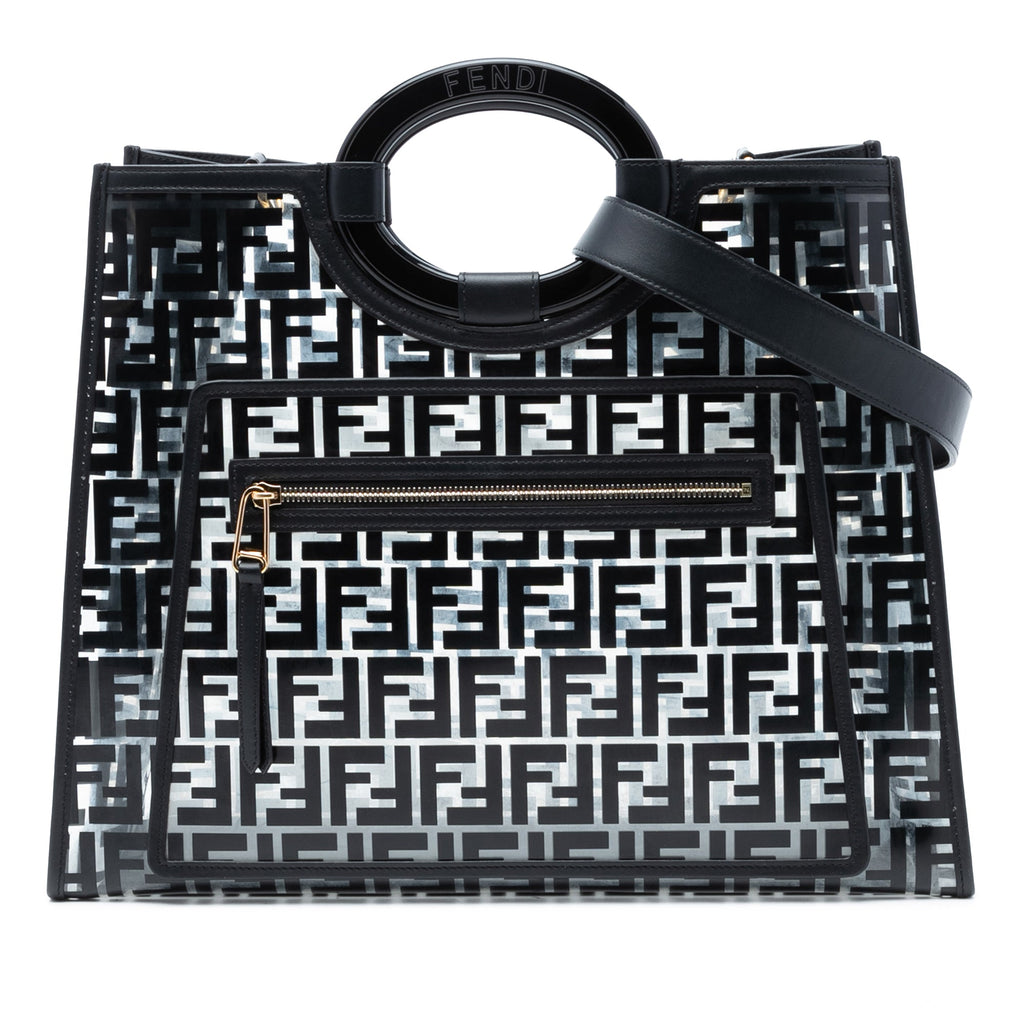 Medium FF PVC and Vitello Century Runaway Shopper Tote