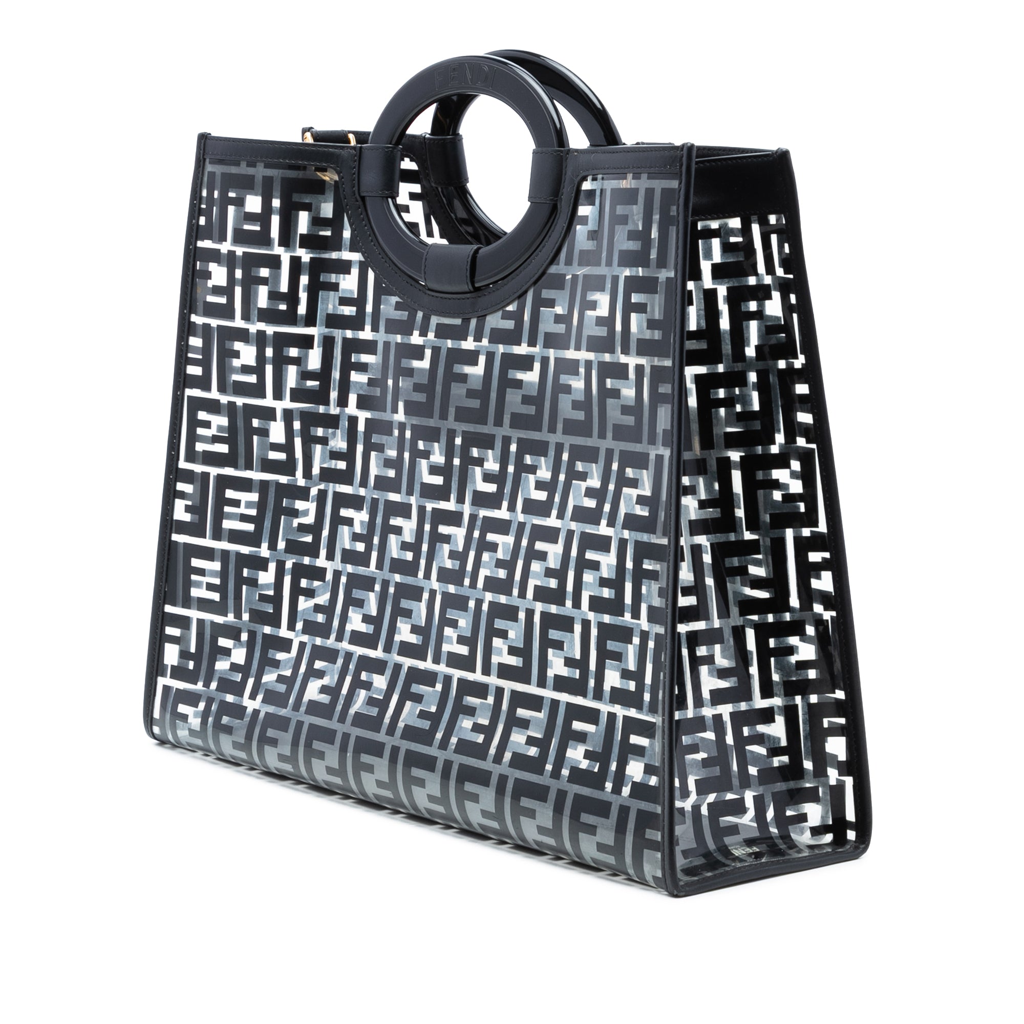 Medium FF PVC and Vitello Century Runaway Shopper Tote