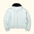 Faux Fur Cardigan Mint