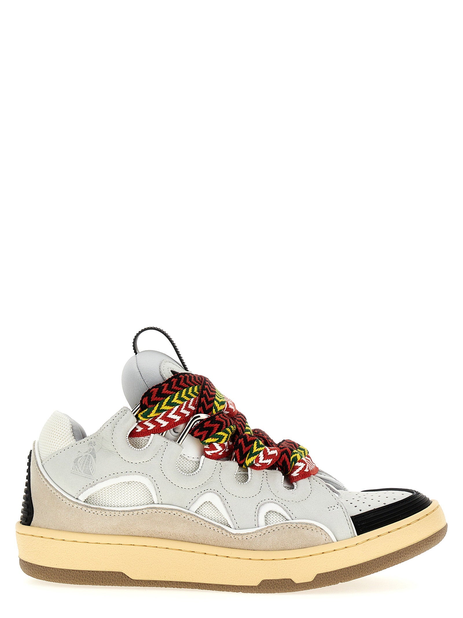 Lanvin Curb Sneaker — Cream