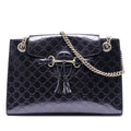 Large Guccissima Patent Emily Shoulder Bag