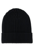 Dolce & Gabbana Ribbed Wool Beanie — Black