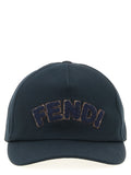 Fendi Patch Logo Baseball Cap — Navy