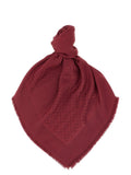 Fendi FF Jacquard Shawl — Burgundy